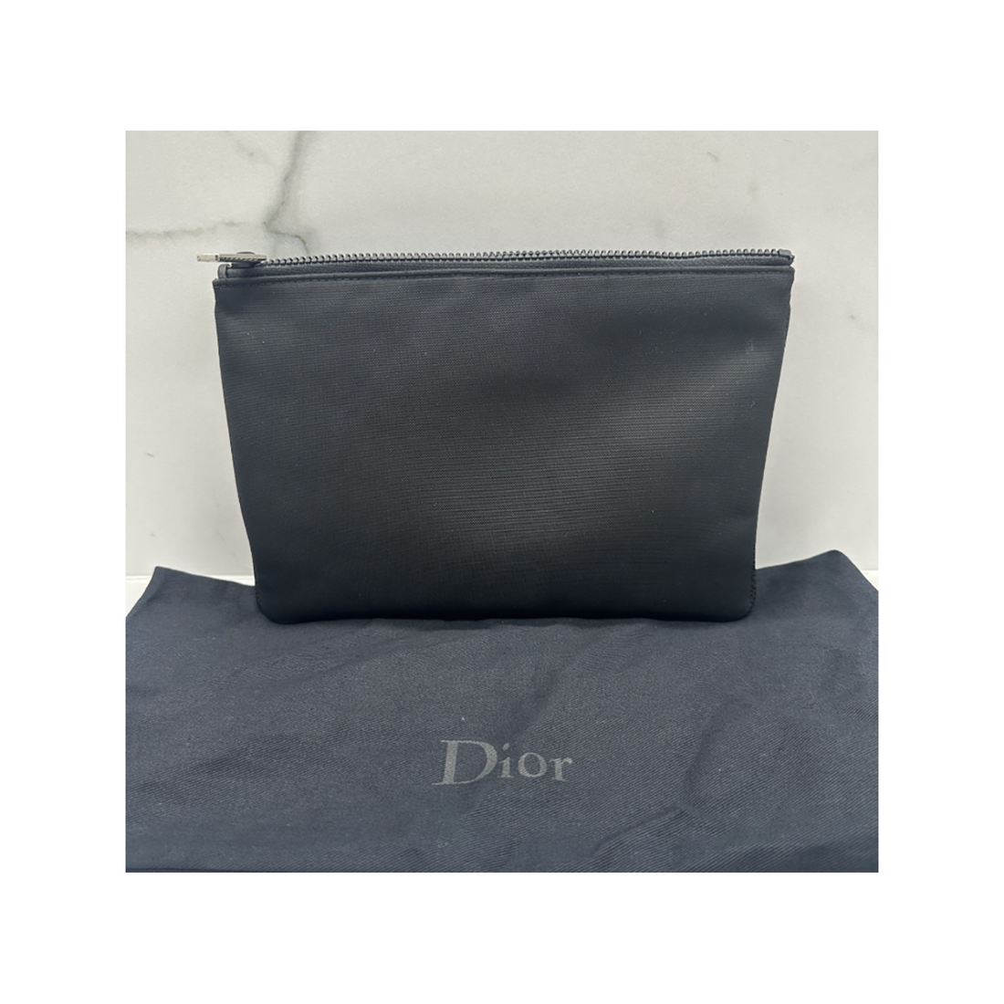 PRE LOVED DIOR X KAWS POUCH IN BLACK