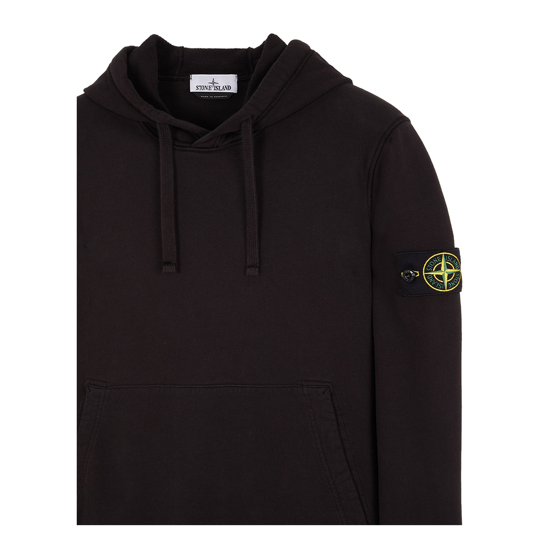 STONE ISLAND 'TAPE FOUR' HOODIE IN BLACK