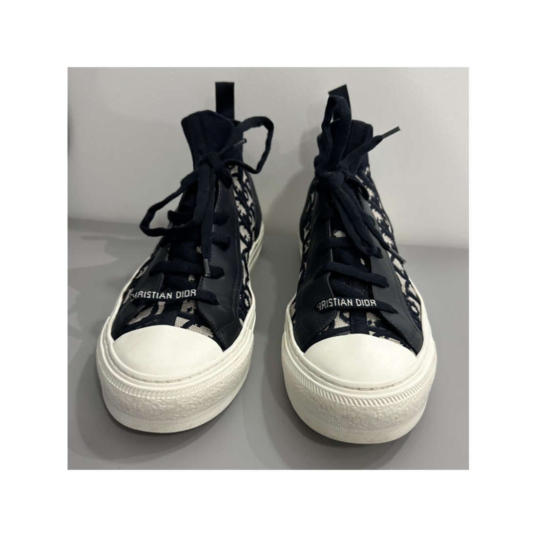 PRELOVED DIOR WALK N DIOR HIGH TOP IN BLACK