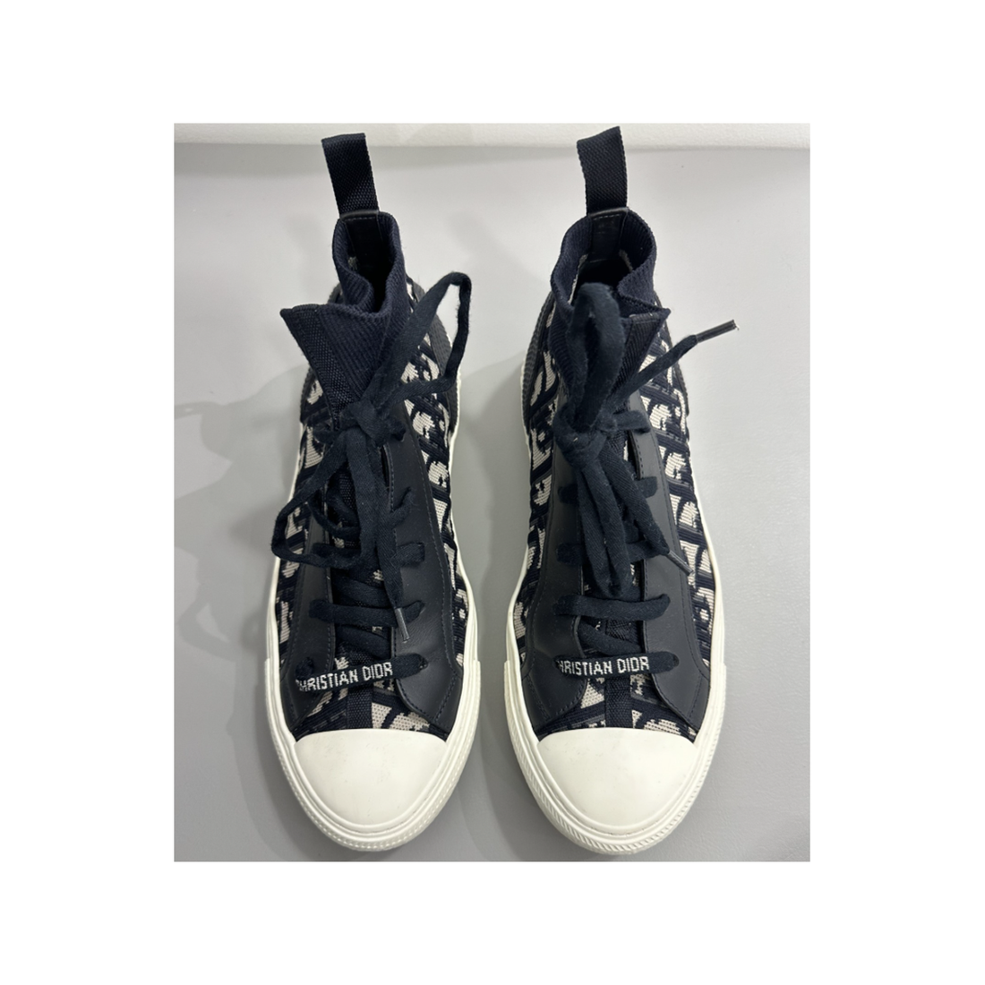 PRELOVED DIOR WALK N DIOR HIGH TOP IN BLACK