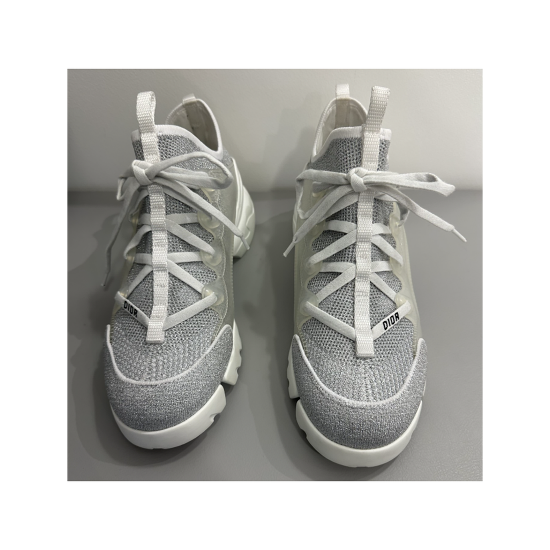 PRELOVED D-CONNECT DIOR TRAINERS IN METALLIC