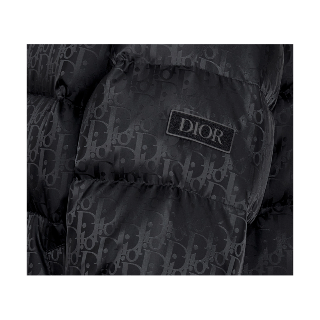 DIOR OBLIQUE DOWN JACKET IN BLACK