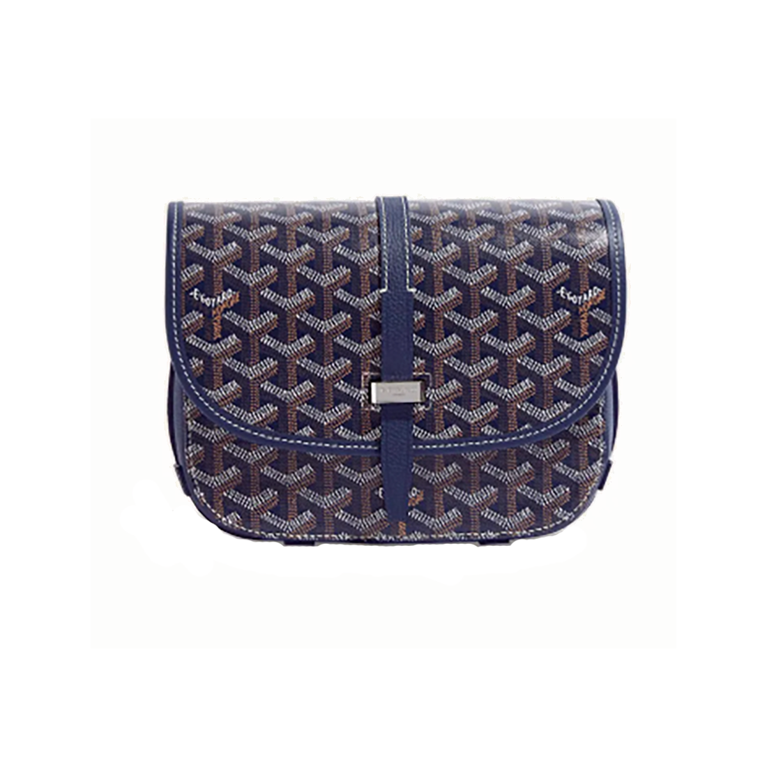 GOYARD BELVEDERE PM BAG IN NAVY BLUE