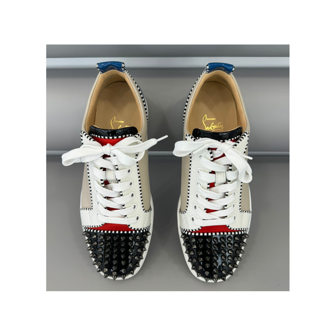 PRELOVED CHRISIAN LOUBOUTIN ORLATO SPIKE TRAINERS