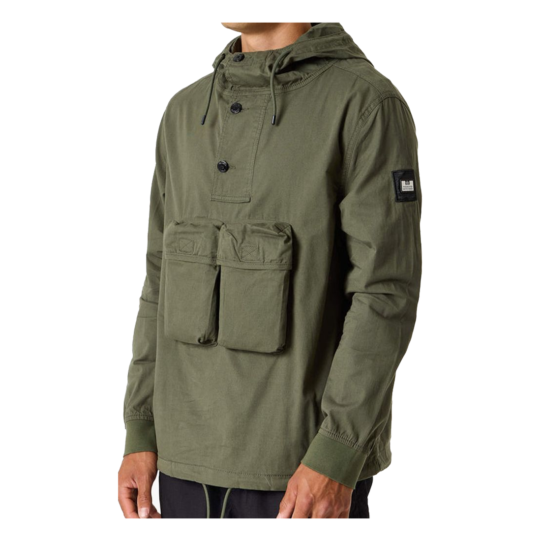 WEEKEND OFFENDER SILVER PUFFS DR GREEN HOODED JACKET